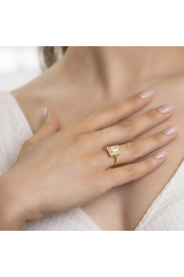 Yiğitbaşı Gold 22 Ayar Baget Yüzük 3157