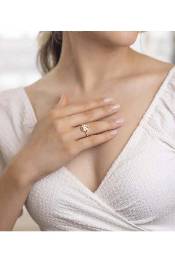 Yiğitbaşı Gold 22 Ayar Baget Yüzük 3160