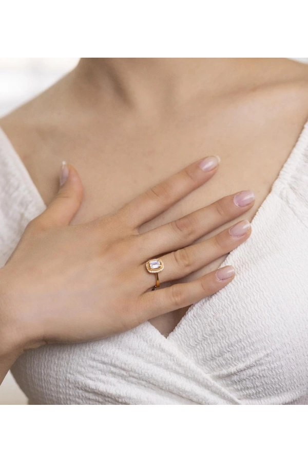 Yiğitbaşı Gold 22 Ayar Baget Yüzük 3163