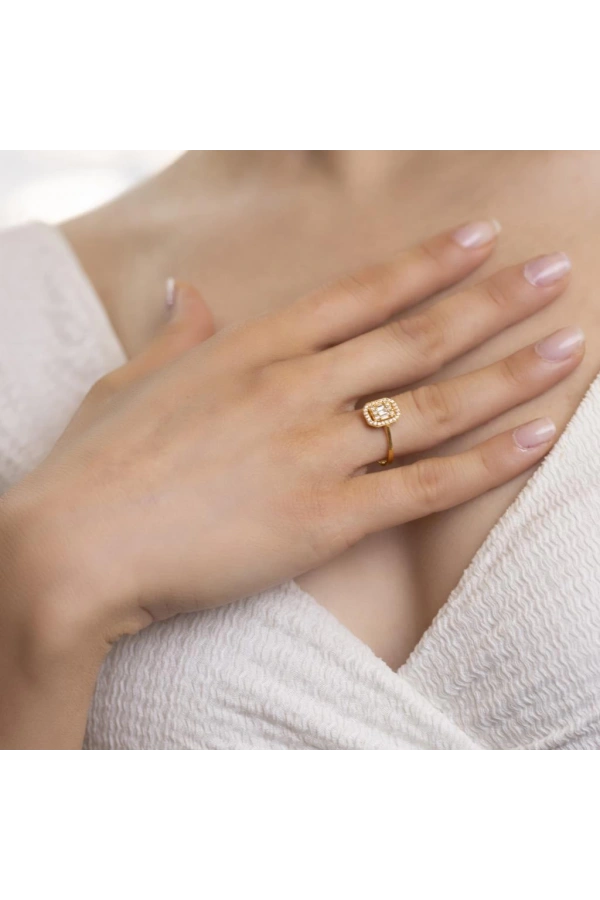 Yiğitbaşı Gold 22 Ayar Baget Yüzük 3165