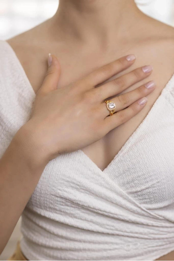 Yiğitbaşı Gold 22 Ayar Baget Yüzük