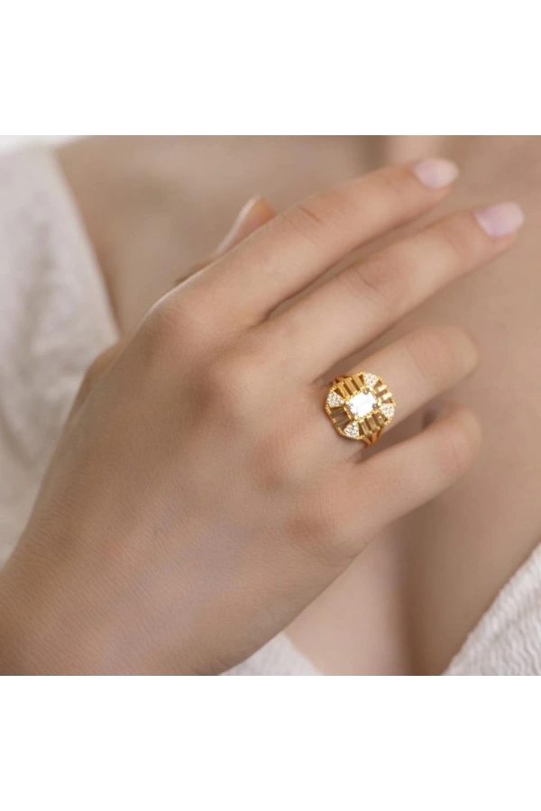 Yiğitbaşı Gold 22 Ayar Baget Yüzük