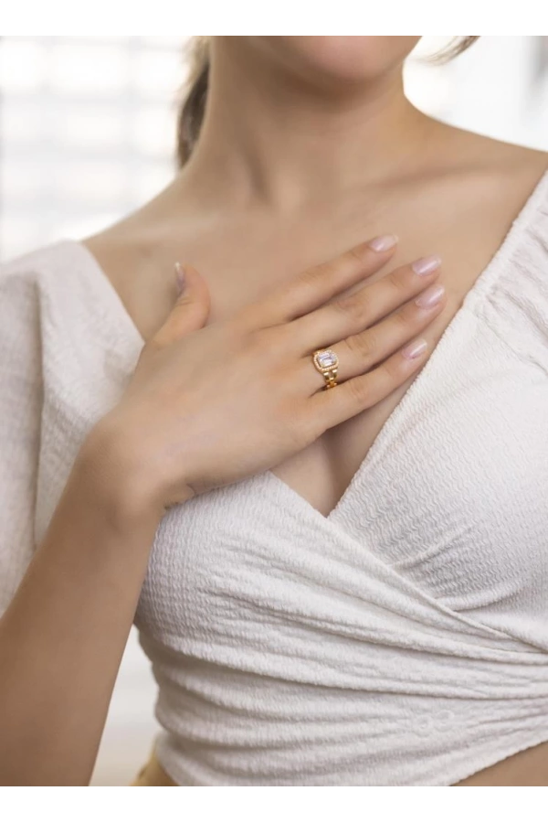 Yiğitbaşı Gold 22 Ayar Baget Yüzük