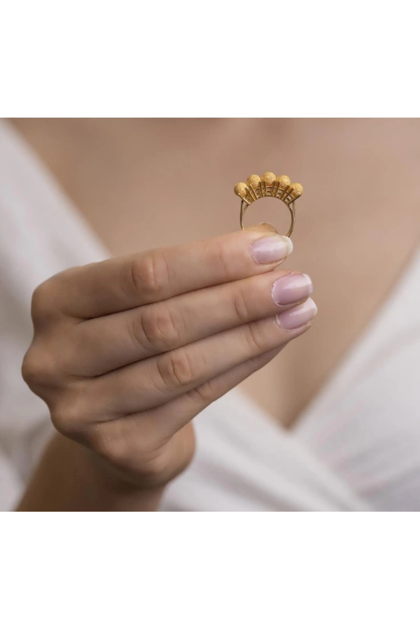 Yiğitbaşı Gold 22 Ayar Beştaş Yüzük 3168