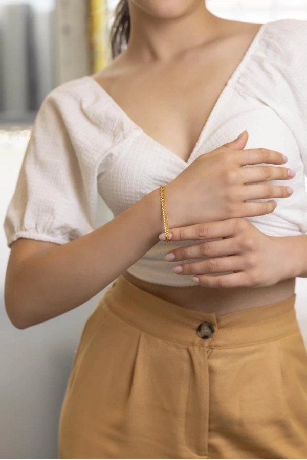 Yiğitbaşı Gold 22 Ayar Döküm Fancy Bileklik