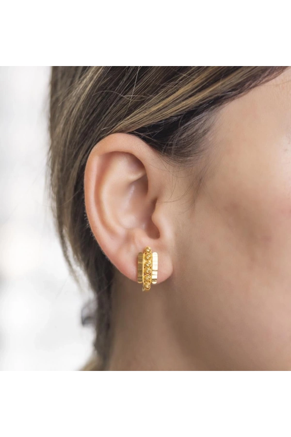 Yiğitbaşı Gold 22 Ayar Dorika Küpe 3279