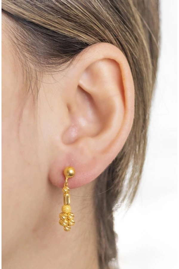 Yiğitbaşı Gold 22 Ayar Dorika Küpe (3326)