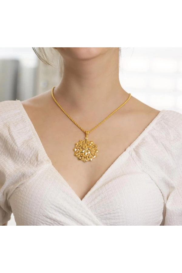 Yiğitbaşı Gold 22 Ayar Dorika Madalyon Kolye