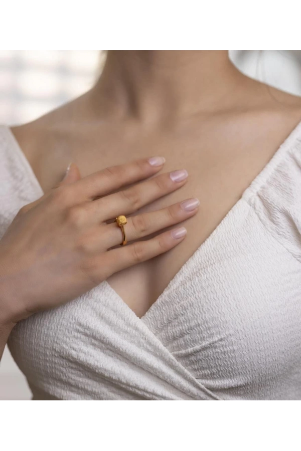 Yiğitbaşı Gold 22 Ayar Dorika Tektaş Yüzük 3169