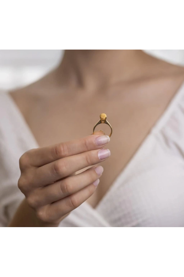 Yiğitbaşı Gold 22 Ayar Dorika Tektaş Yüzük 3169