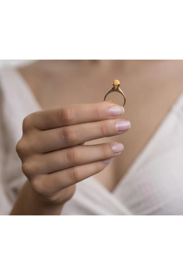 Yiğitbaşı Gold 22 Ayar Dorika Tektaş Yüzük 3169