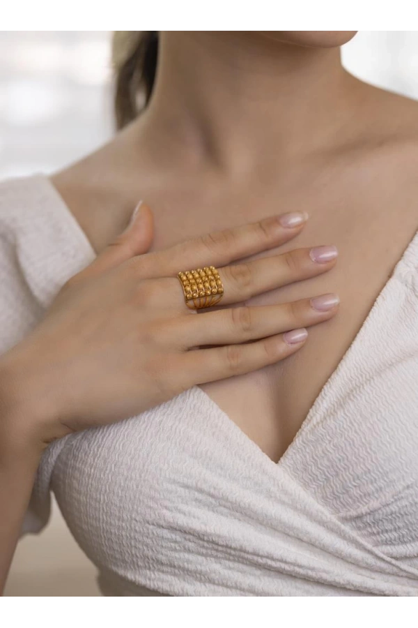 Yiğitbaşı Gold 22 Ayar Fancy Dorika Yüzük