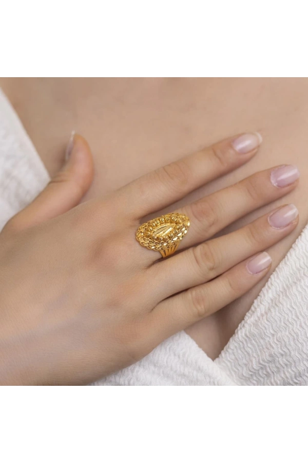 Yiğitbaşı Gold 22 Ayar Fancy Dorika Yüzük (3011)