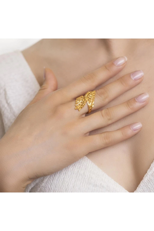 Yiğitbaşı Gold 22 Ayar Fancy Dorika Yüzük (3014)