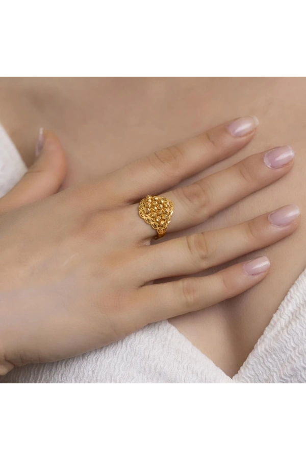 Yiğitbaşı Gold 22 Ayar Fancy Dorika Yüzük 3027