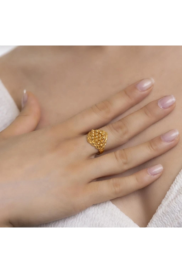 Yiğitbaşı Gold 22 Ayar Fancy Dorika Yüzük 3027