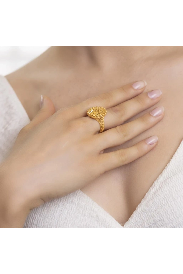 Yiğitbaşı Gold 22 Ayar Fancy Dorika Yüzük 3048