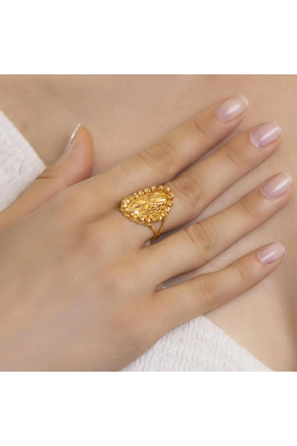 Yiğitbaşı Gold 22 Ayar Fancy Dorika Yüzük 3060