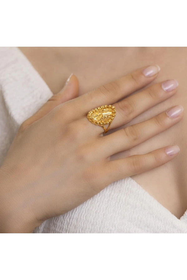 Yiğitbaşı Gold 22 Ayar Fancy Dorika Yüzük 3060