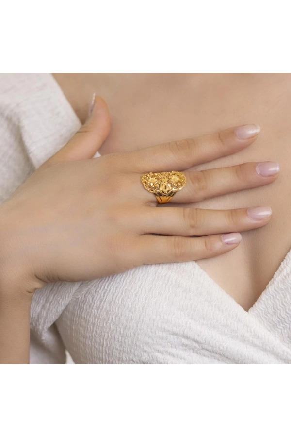 Yiğitbaşı Gold 22 Ayar Fancy Dorika Yüzük 3069