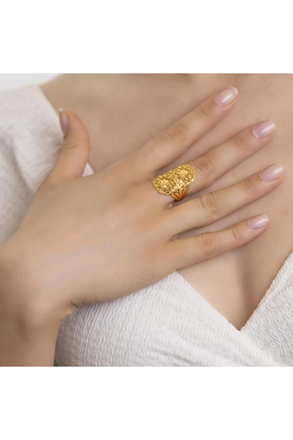 Yiğitbaşı Gold 22 Ayar Fancy Dorika Yüzük 3069