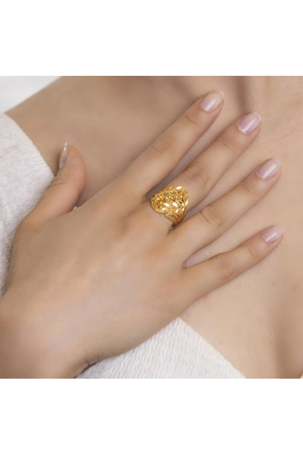 Yiğitbaşı Gold 22 Ayar Fancy Dorika Yüzük