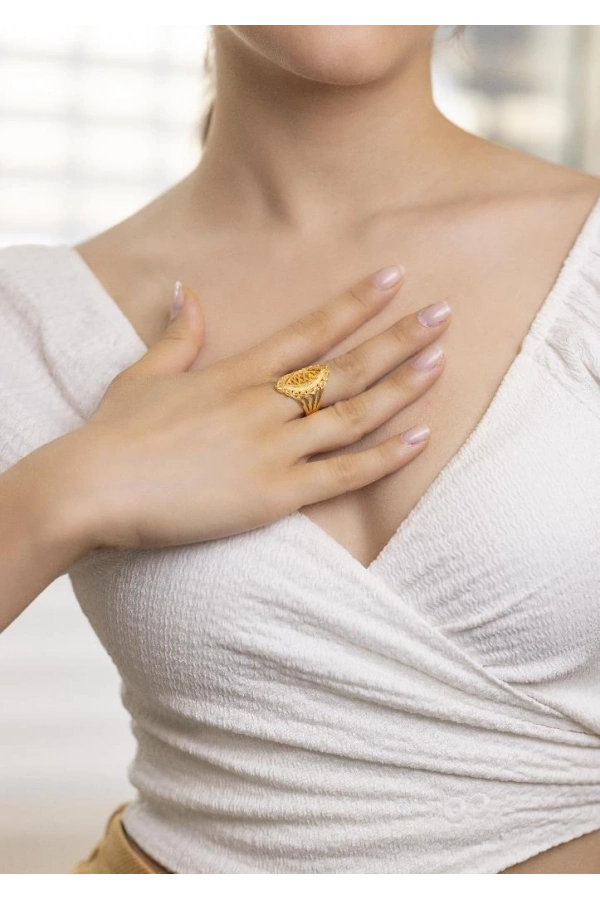 Yiğitbaşı Gold 22 Ayar Fancy Yüzük