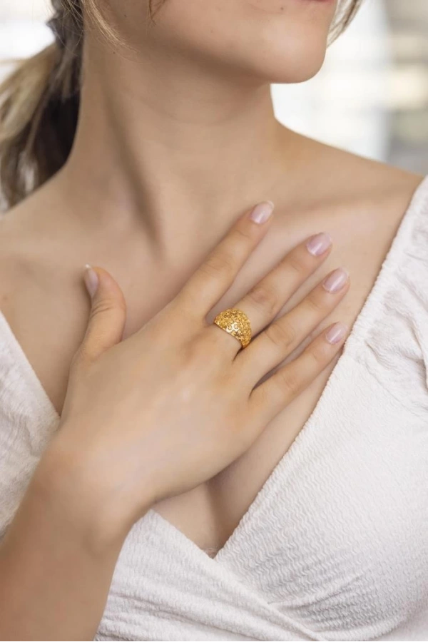 Yiğitbaşı Gold 22 Ayar Fancy Yüzük (3018)