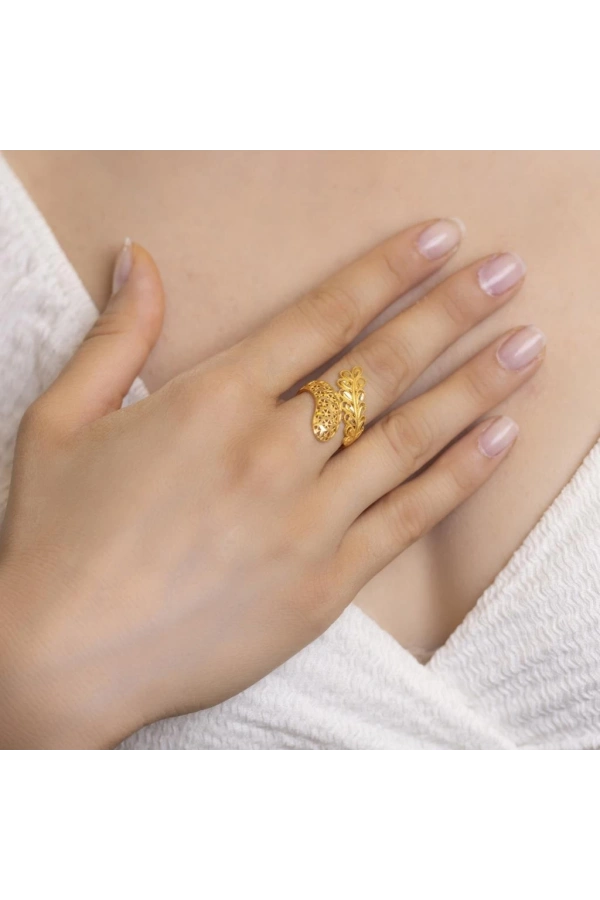 Yiğitbaşı Gold 22 Ayar Fancy Yüzük (3019)