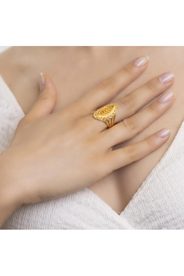 Yiğitbaşı Gold 22 Ayar Fancy Yüzük 3104
