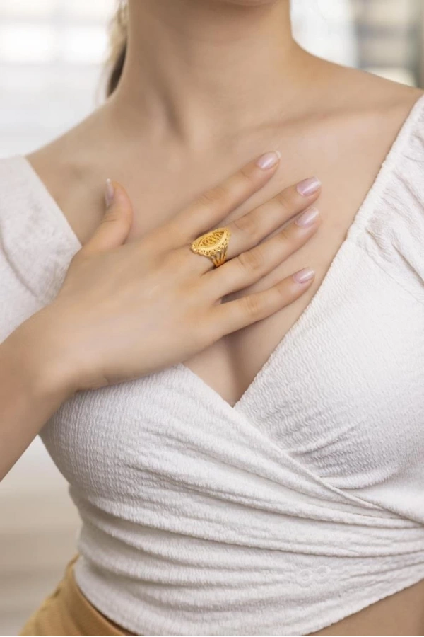 Yiğitbaşı Gold 22 Ayar Fancy Yüzük 3104