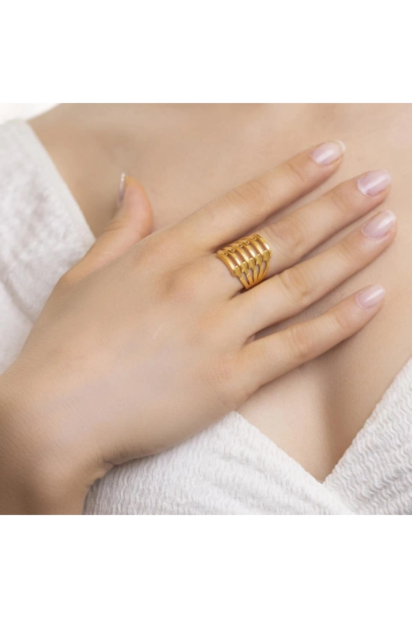 Yiğitbaşı Gold 22 Ayar Kaburga Yüzük