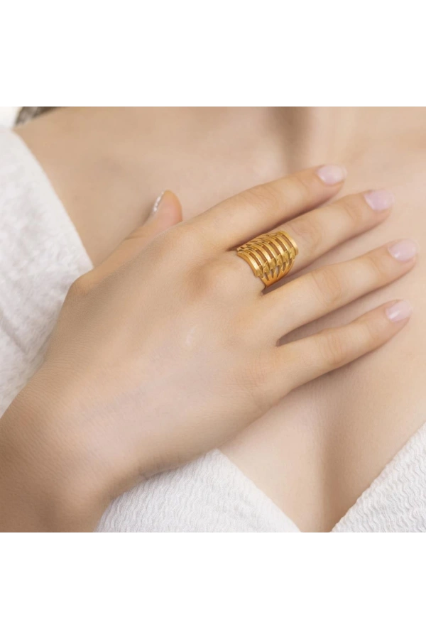 Yiğitbaşı Gold 22 Ayar Kaburga Yüzük 3028