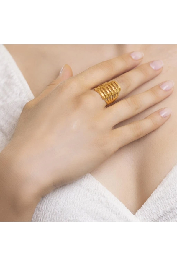 Yiğitbaşı Gold 22 Ayar Kaburga Yüzük 3028