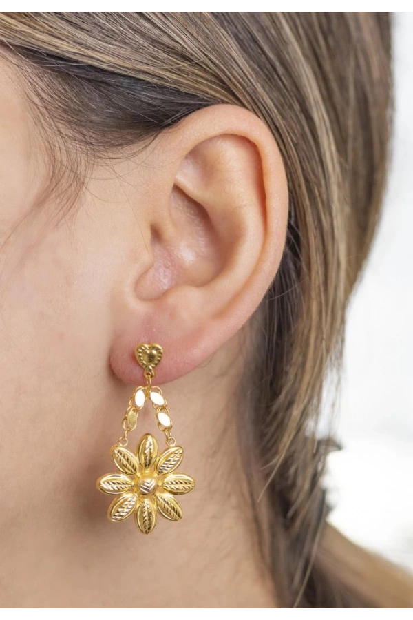 Yiğitbaşı Gold 22 Ayar Küpe