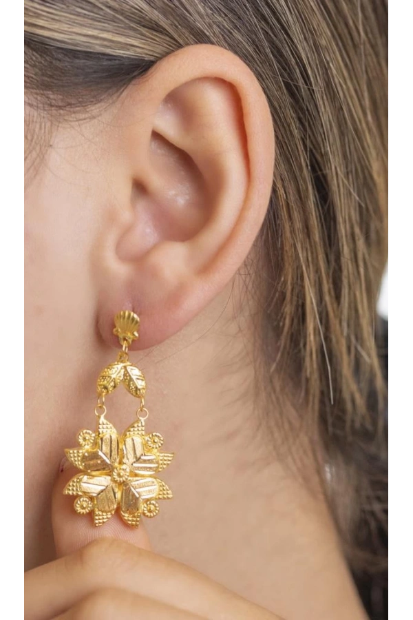 Yiğitbaşı Gold 22 Ayar Küpe