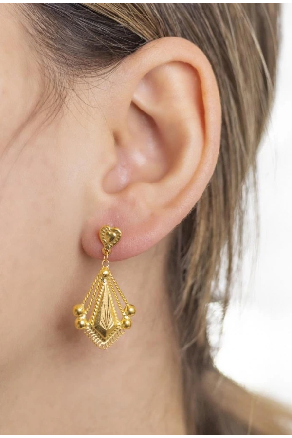 Yiğitbaşı Gold 22 Ayar Küpe