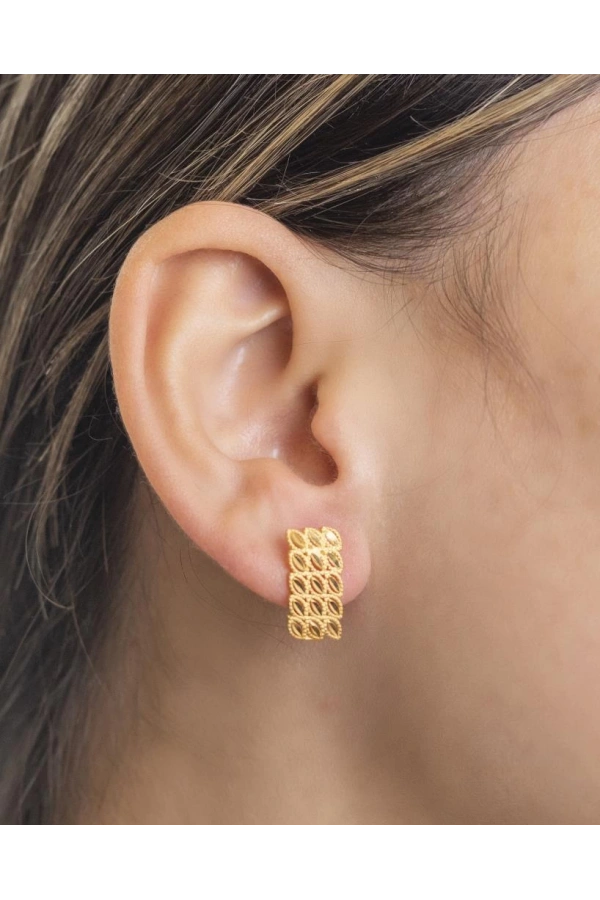 Yiğitbaşı Gold 22 Ayar Küpe