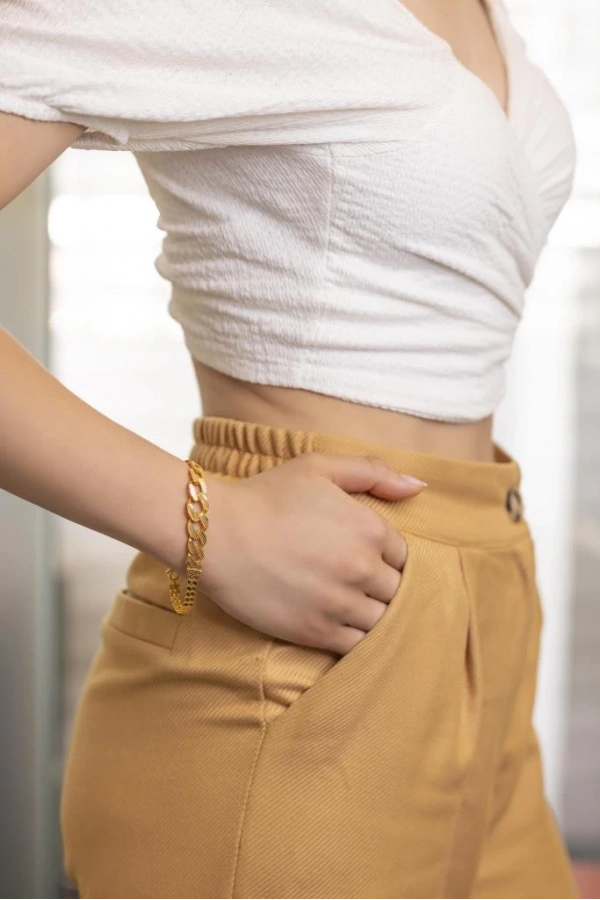 Yiğitbaşı Gold 22 Ayar Samanyolu Döküm Bileklik