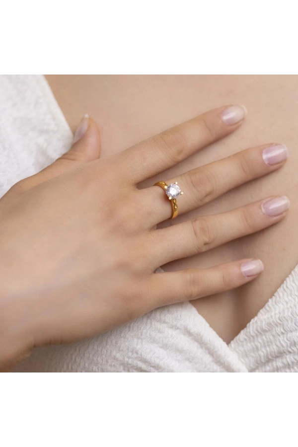 Yiğitbaşı Gold 22 Ayar Tektaş Yüzük 3227