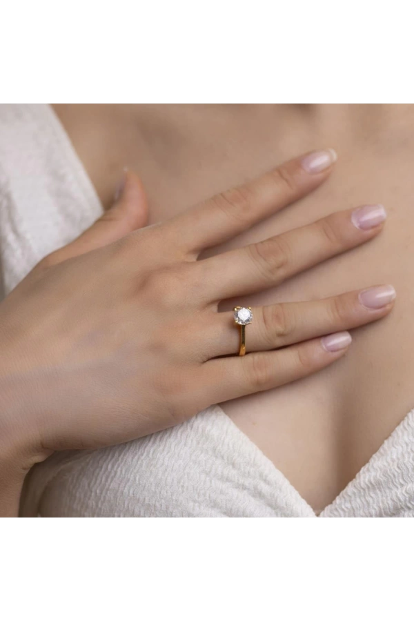 Yiğitbaşı Gold 22 Ayar Tektaş Yüzük 3233