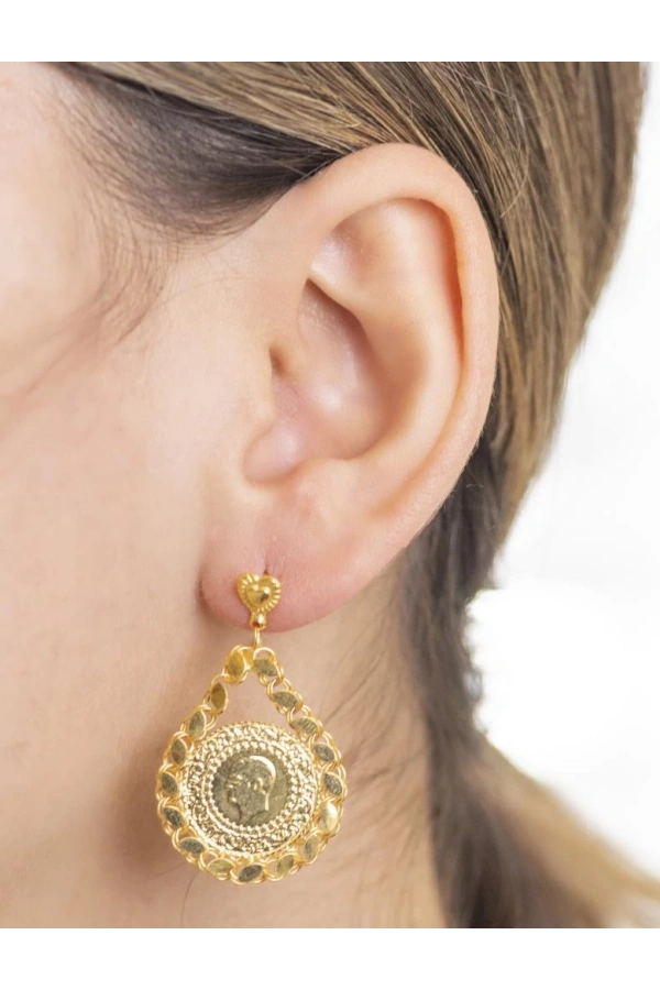 Yiğitbaşı Gold 22 Ayar Uruplu Küpe (3320)