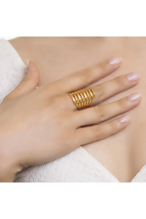 Yiğitbaşı Gold Kaburga Yüzük (3023)