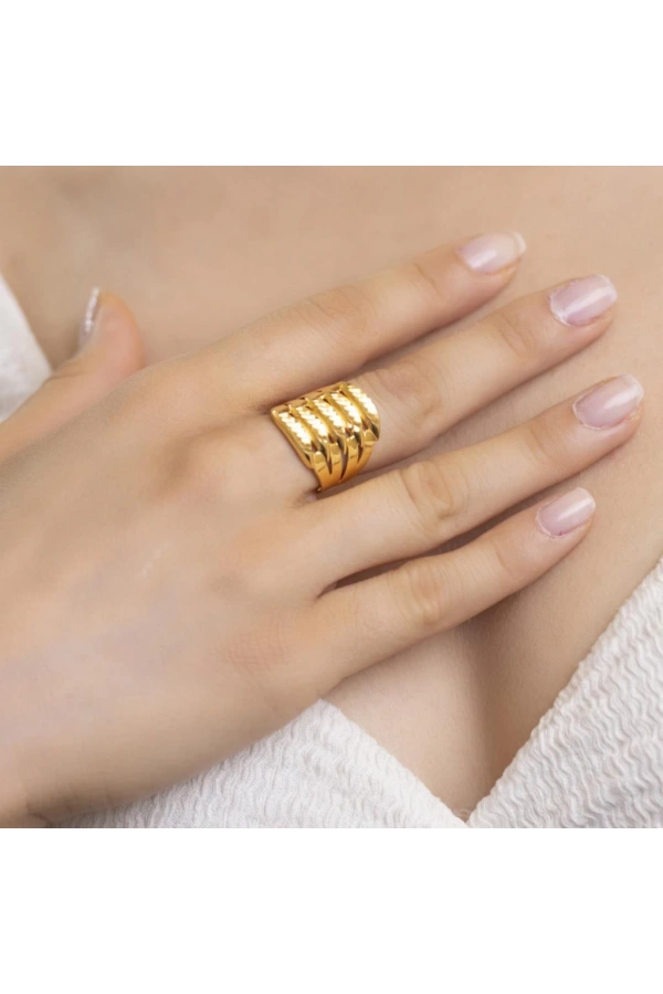 Yiğitbaşı Gold Kaburga Yüzük 3046