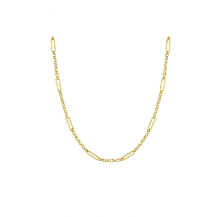 Fantezi Altın Zincir Kolye - 14k - 3.98gr