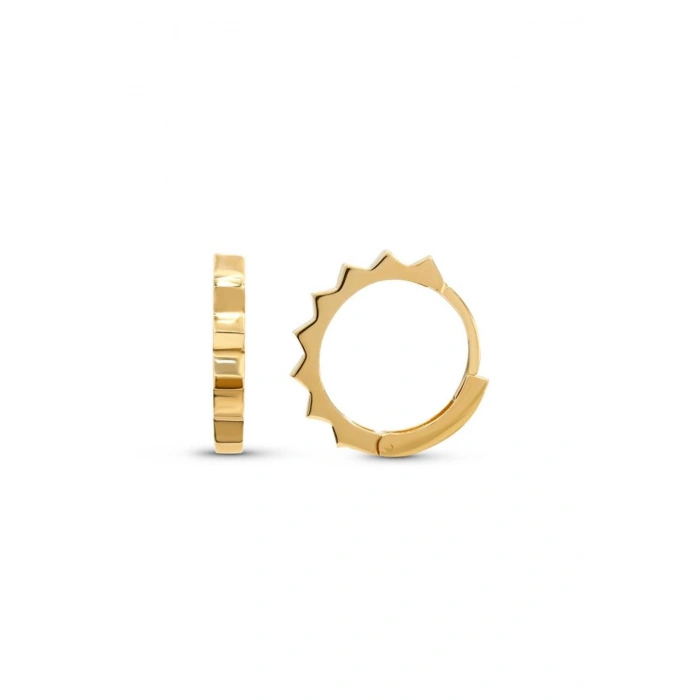 Altın Halka Küpe - 14k - 1.98gr