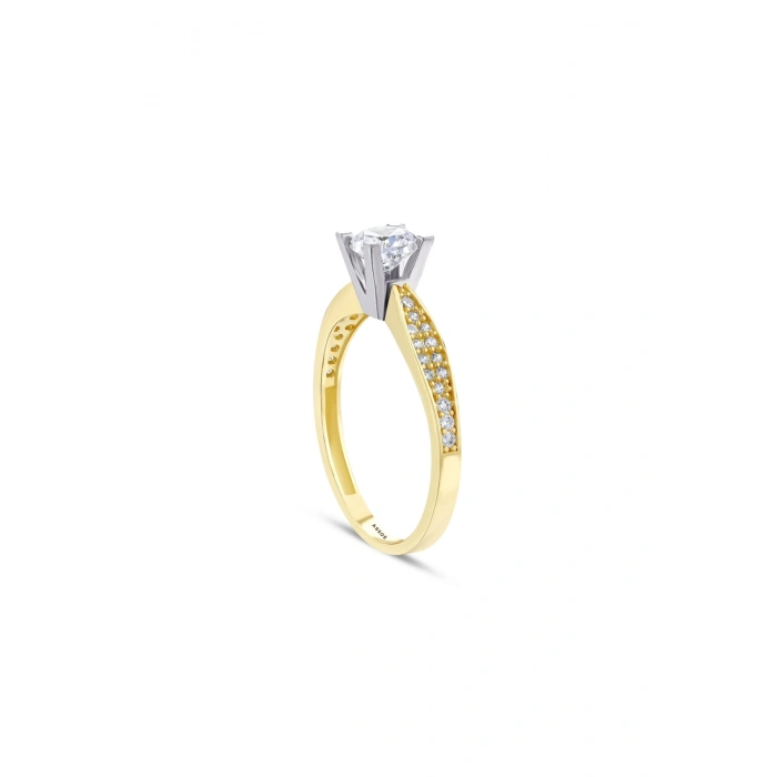 Altın Tektaş Yüzük - 14k - 2.30gr