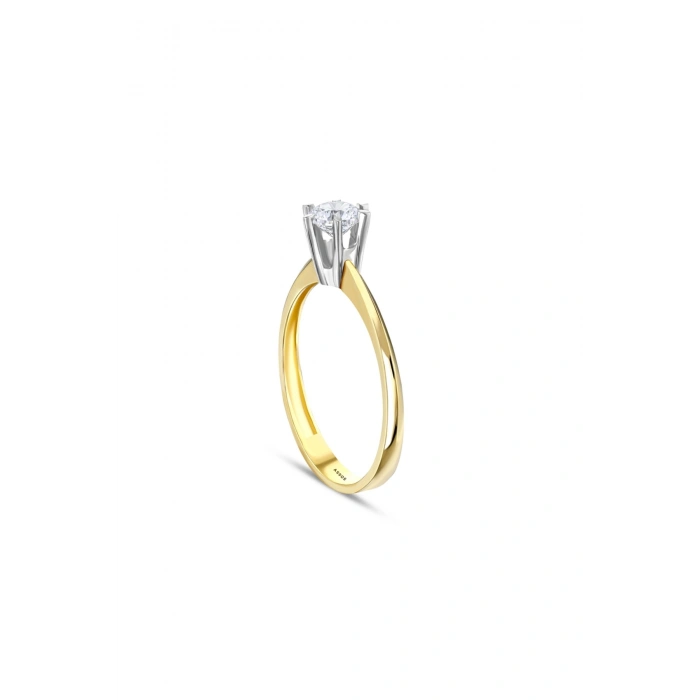 Altın Tektaş Yüzük - 14k - 1.66gr