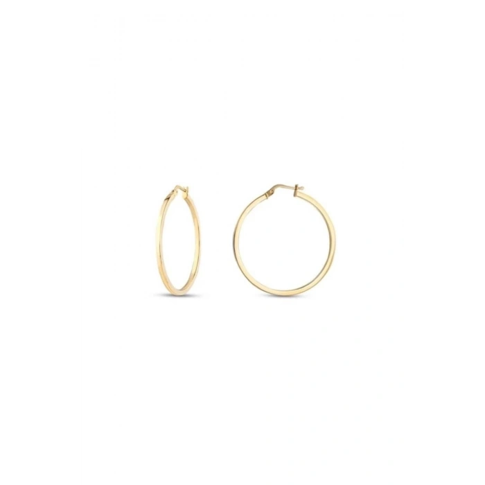 Altın Halka Küpe - 14k - 3.20gr