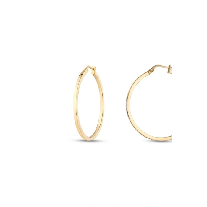Altın Halka Küpe - 14k - 3.20gr